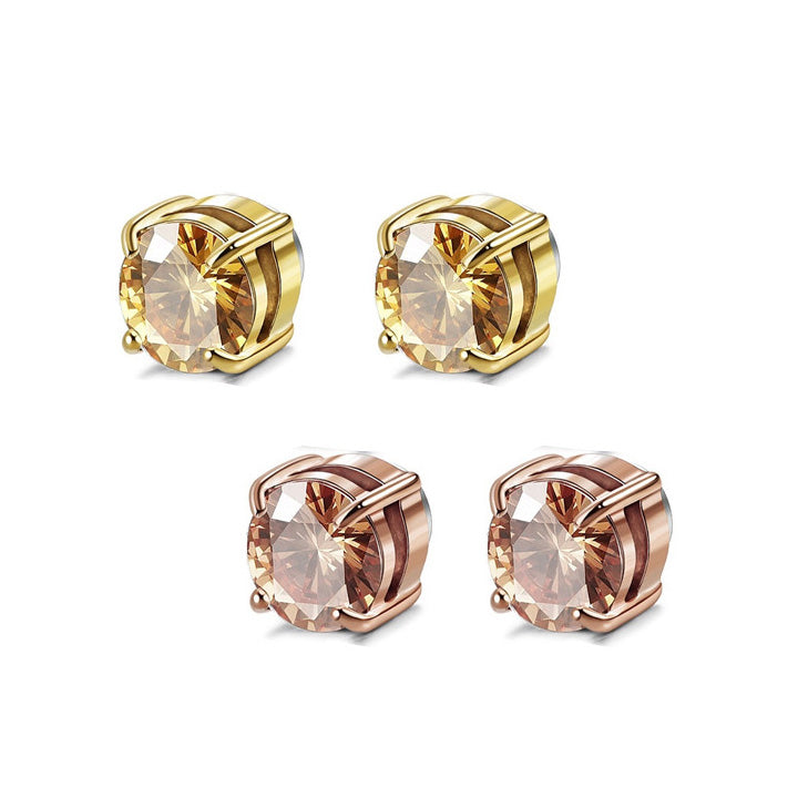 Konix Diamantschliff Lymphe Detox Magnettherapie Ohrringe