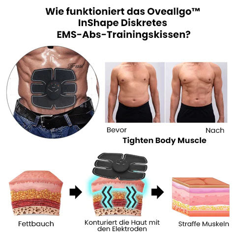 Fivfivgo™ InShape Diskretes EMS-Abs-Trainingskissen