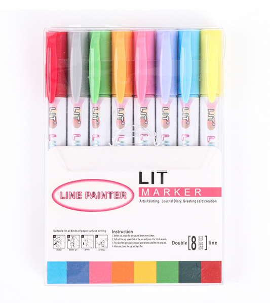 Terrain-hill Outline Marker Set (8 Colors)