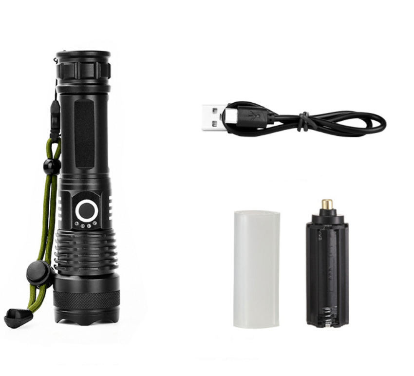 LED Rechargeable Tactical Laser Flashlight