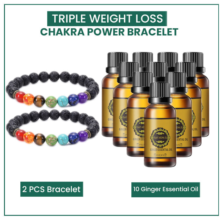 Dreifaches Chakra-Power-Armband zur Gewichtsabnahme