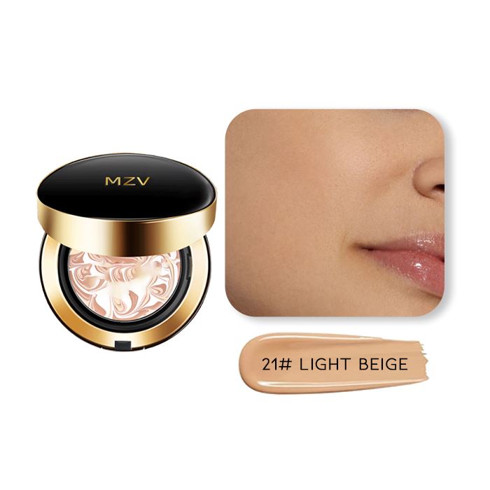 CoverO Serum Infused Full Coverage Foundation Cushion Make-up Every Day And Night 21# Light Beige 