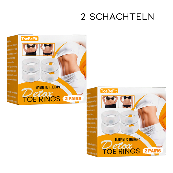 ToeBeFit Magnetische Therapie Detox-Zehenringe