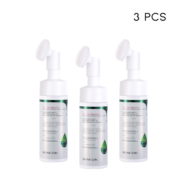 Foaming Amino Acid Face Wash with Built-In Brush