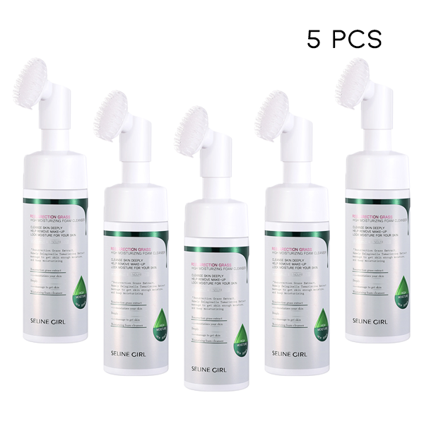 Foaming Amino Acid Face Wash with Built-In Brush