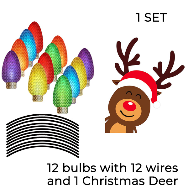 Magnet Reflective Light Bulb Decorations
