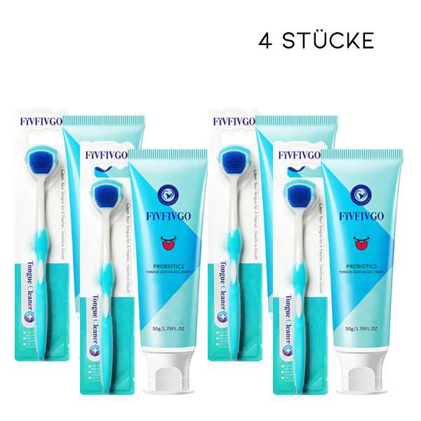 Fivfivgo™ Mundhygienebürste und Zungenreinigungsgel