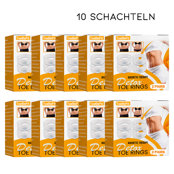ToeBeFit Magnetische Therapie Detox-Zehenringe